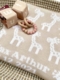 personalized giraffe baby blanket