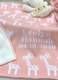 personalized giraffe baby blanket
