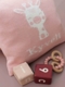 personalized giraffe baby pillow