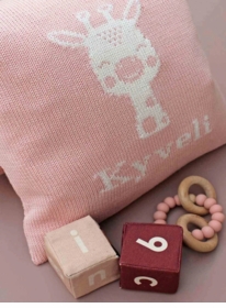 Personalized Giraffe Baby Pillow