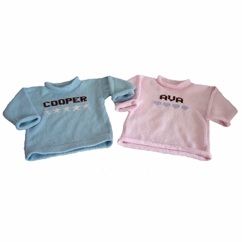 personalized girls hearts sweater