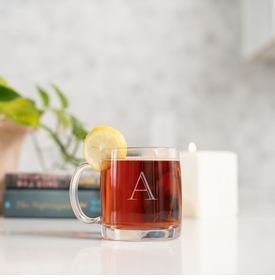 personalized glass mug