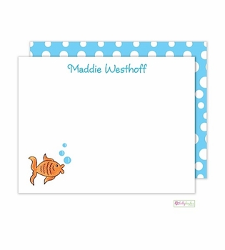 personalized - goldie the fish flat notes