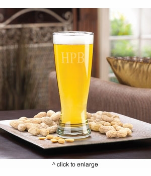 personalized grand pilsner beer glass