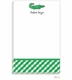 personalized - green gator notepad