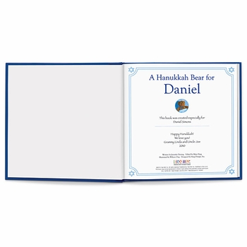 Personalized Hanukkah Book and Plus Bear Gift Set