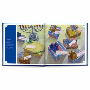 Personalized Hanukkah Book and Plus Bear Gift Set