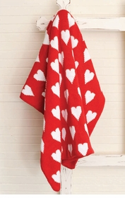 personalized heart baby blanket