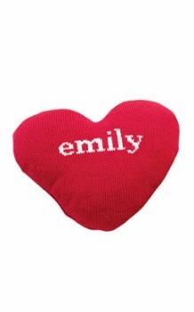personalized heart baby blanket