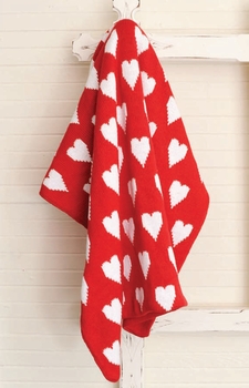 personalized heart baby blanket