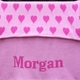 personalized heart baby blanket
