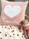 personalized heart baby pillow