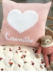 Personalized Heart Baby Pillow