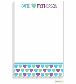personalized - heart you notepad