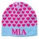 personalized heavenly hearts hat with earflaps