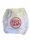 Personalized Heirloom Scalloped Circle Monogrammed Diaper Covers