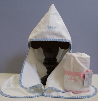 personalized hooded towel for babies and toddlers