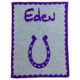 Personalized Horseshoe & Name Blanket