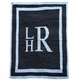 Personalized Initial Stacked Monogram Blanket