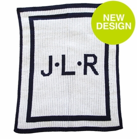 Personalized Initials & Double Border Blanket