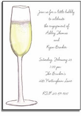 Personalized Invitations - A Little Bubbly