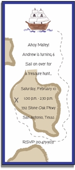 personalized invitations  ahoy matey