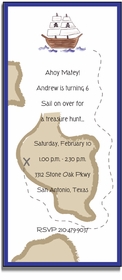 Personalized Invitations - Ahoy Matey