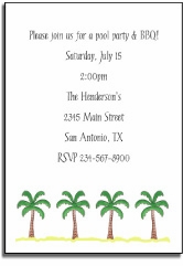 Personalized Invitations - Beach Party