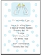Personalized Invitations - Blue Baby Bottle