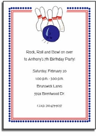 Personalized Invitations - Bowlathon