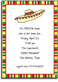 Personalized Invitations - Fiesta