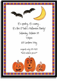 Personalized Invitations - Haunted Halloween
