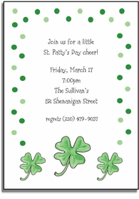 Personalized Invitations - Lucky Irish
