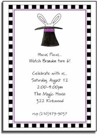 Personalized Invitations - Magic Trick