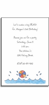 Personalized Invitations - Make a Splash