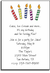 Personalized Invitations - Make a Wish