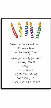Personalized Invitations - Make a Wish