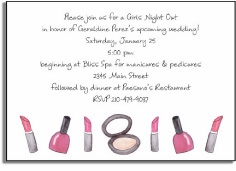 Personalized Invitations - Makeup Madness