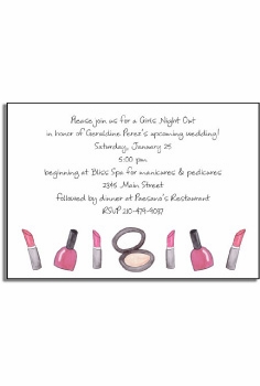 Personalized Invitations - Makeup Madness