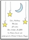 personalized invitations  moon and stars