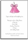 personalized invitations  pink frock