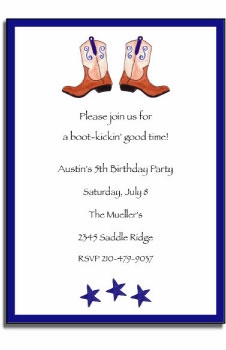 Personalized Invitations - Ride'em Cowboy
