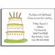 personalized invitations  take the cake