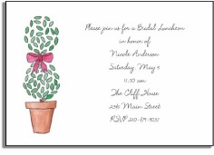 Personalized Invitations - Topiary