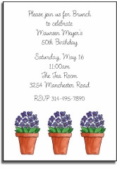 Personalized Invitations - Very Violet
