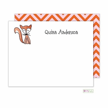 Personalized - Just Foxy Flat Notes