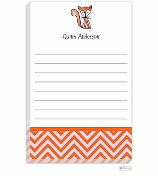 personalized - just foxy notepad