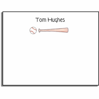 Personalized Kids Notes - Baseball Buff
