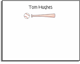 Personalized Kids Notes - Baseball Buff