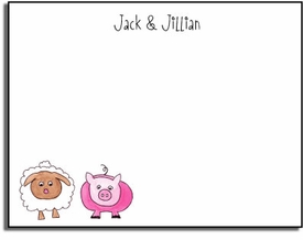 Personalized Kids Notes - Farm Friends